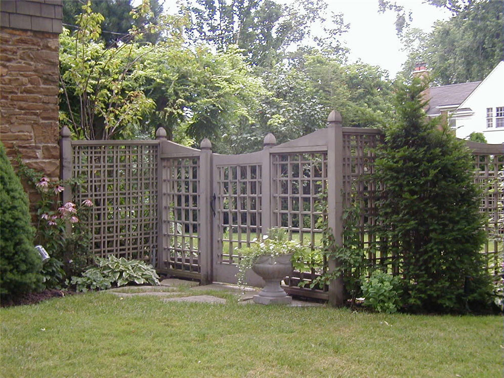 Tan Fence and Gate Combo