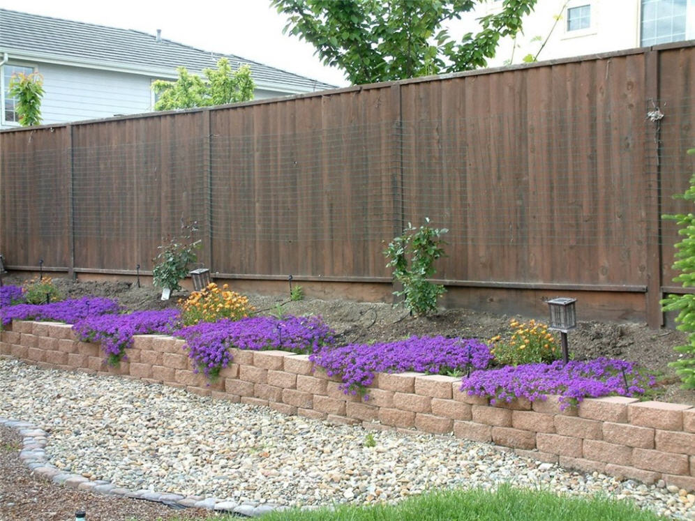 Raised Planter and Verbena