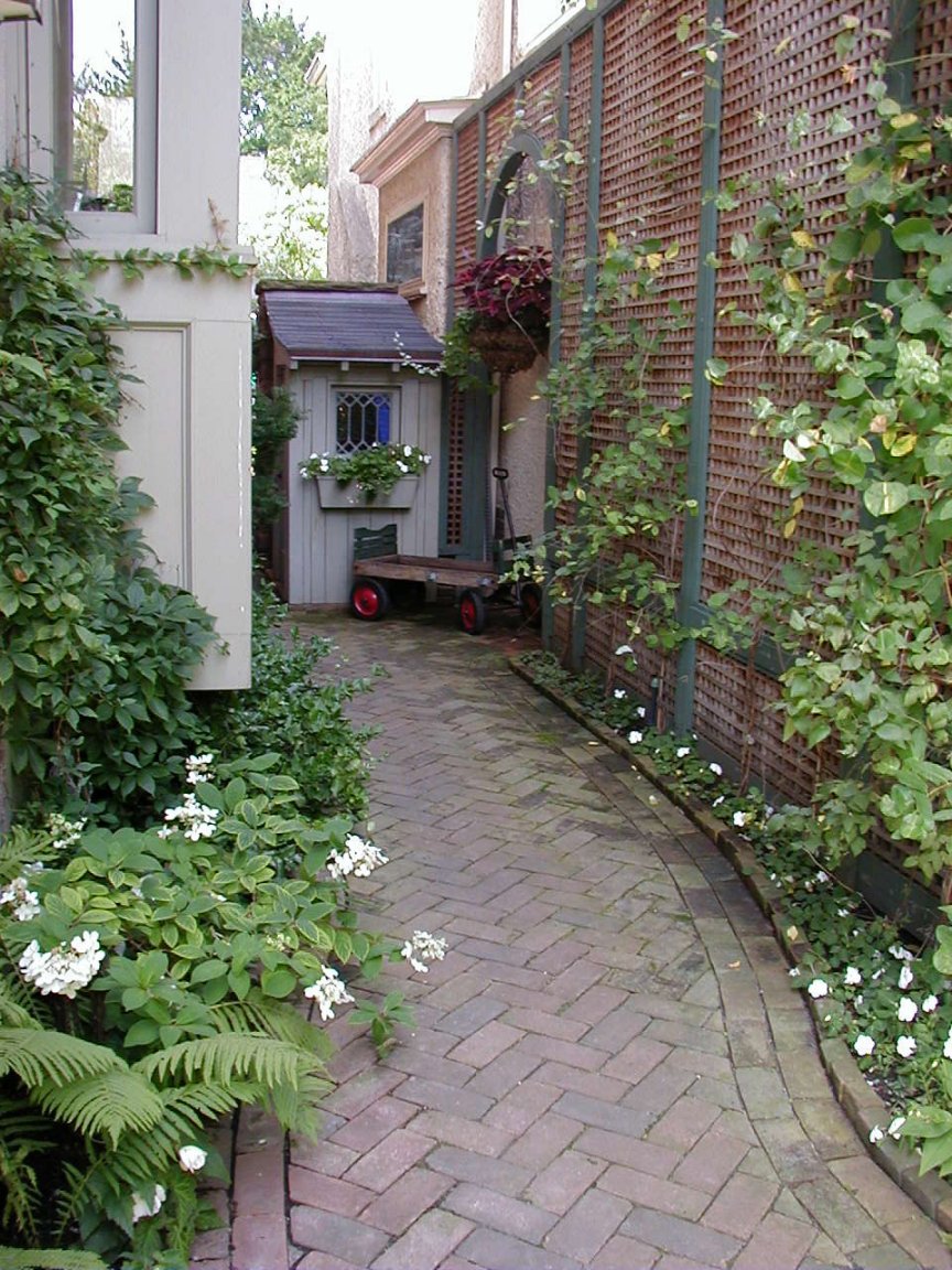 Harringbone Brick Walk