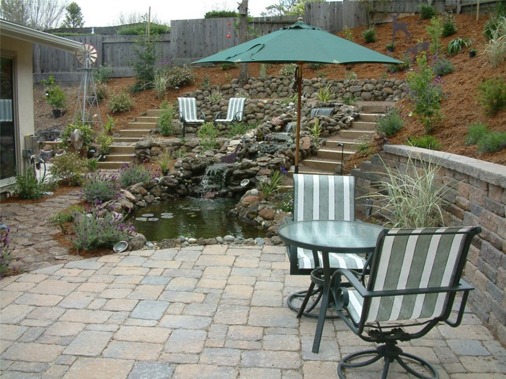 Patio and Umbrella