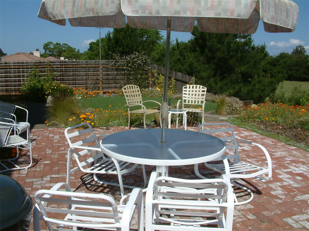 Inviting Brick Patio