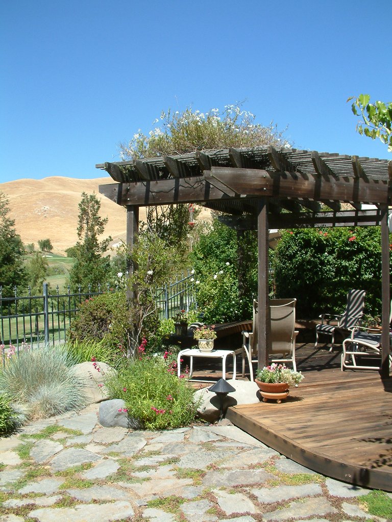 Wooden Deck and Patio Cover