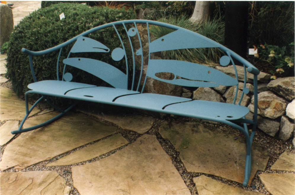 Art Bench in Metal