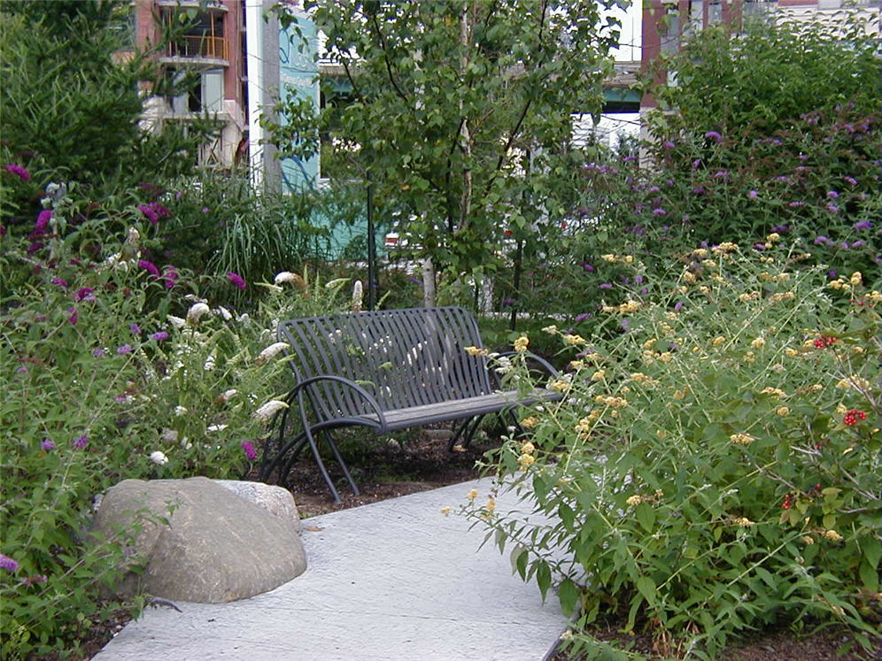 Metal Serenity Bench