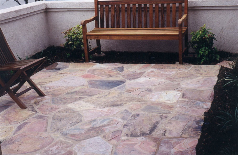 Courtyard Wood Benches